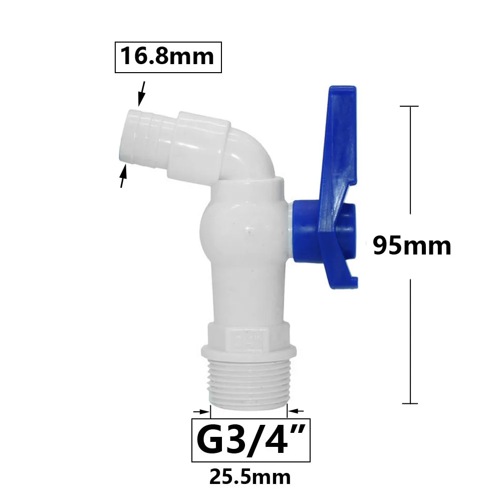 IBC Tank Tap Adapter Valve S60X6 Rough Carving Garden Quick Release Faucet 1/2 3/4 External Size