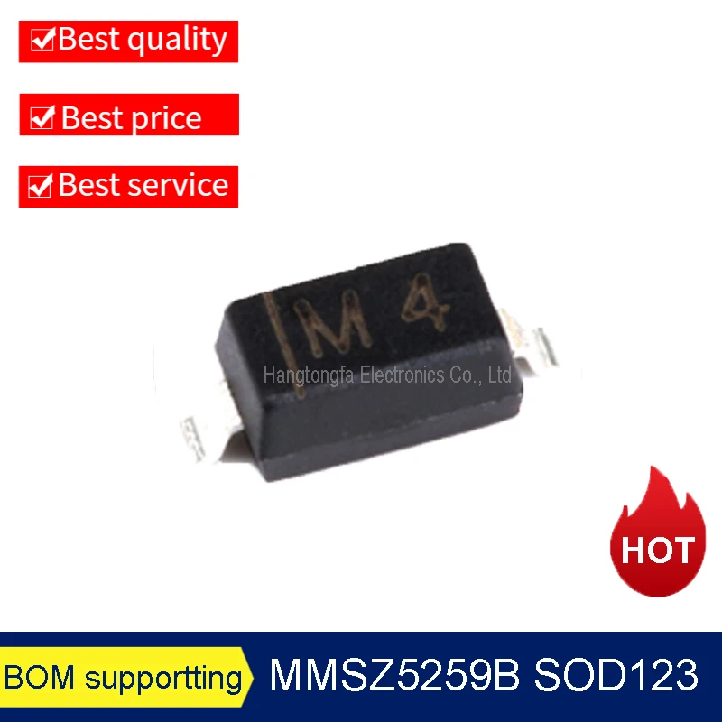 100PCS/LOT MMSZ5227B MMSZ5230B MMSZ5231B MMSZ3541B SOD123 1206 Zener Diode NEW