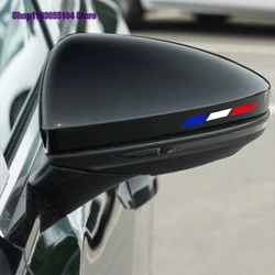 4PCS Tri Colors Car Rearview Mirror Sticker For Renault Megane RS Clio ZOE