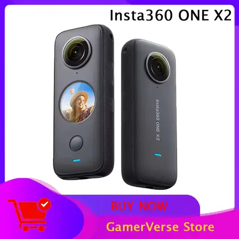 Insta360 ONE X2 Action Camera - Waterproof Professional Motion Capture 4K Go2 Stable Flow State for Extreme Sports