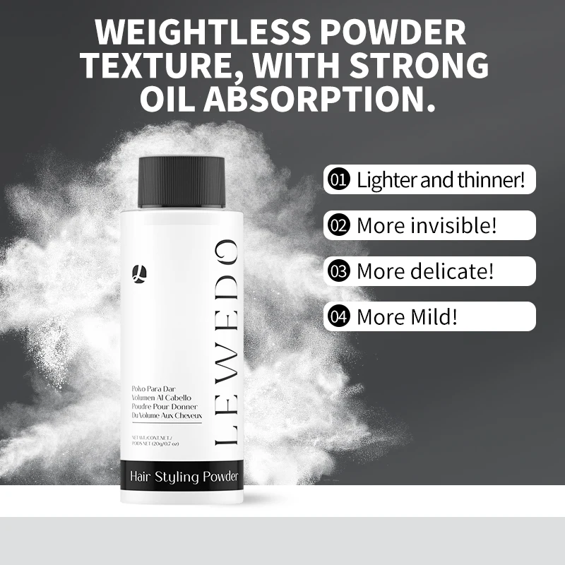 مسحوق تكثيف الشعر، مسحوق تصفيف الشعر يدوم طويلاً، مسحوق شعر رقيق للتحكم في الزيت، يزيد من حجم الشعر، تعزيز تصفيف الشعر #4