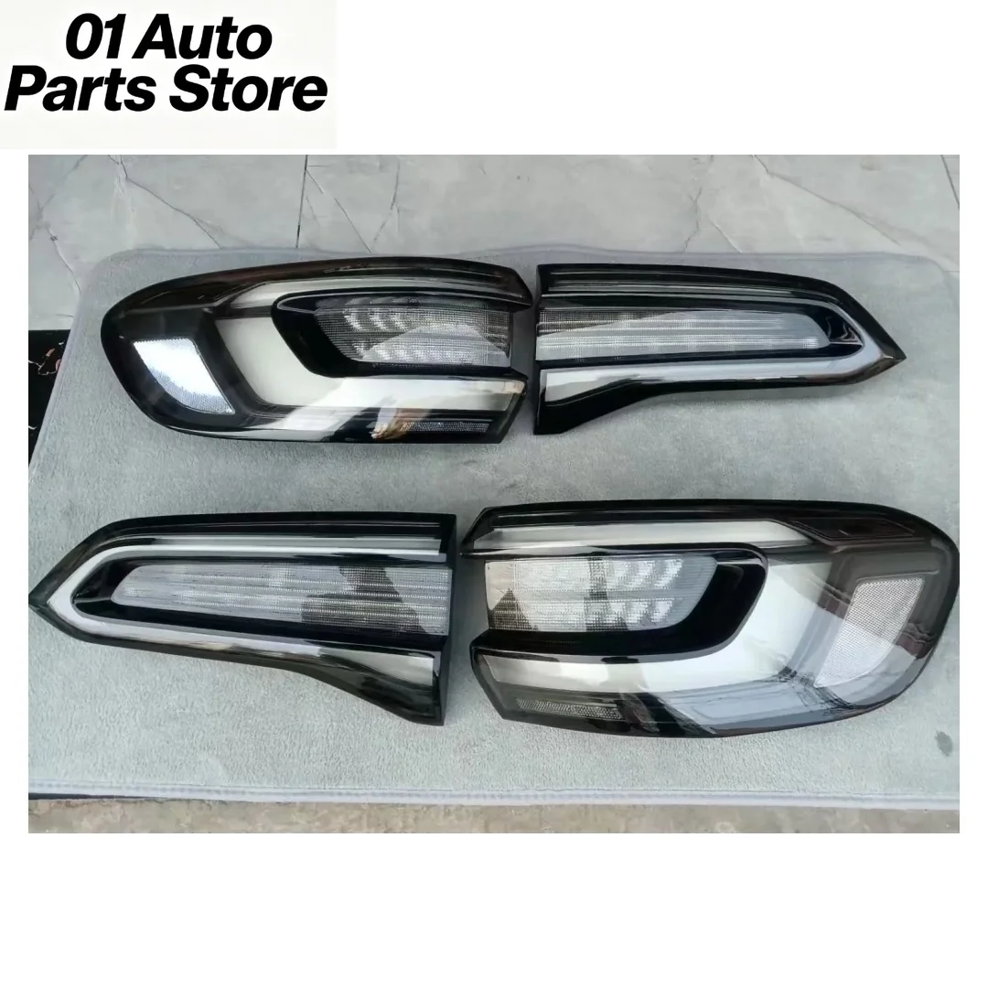 A Set Black Transparent Taillights For BMW X5 G05 LED Taillights Handmade Modify Venom Taillights