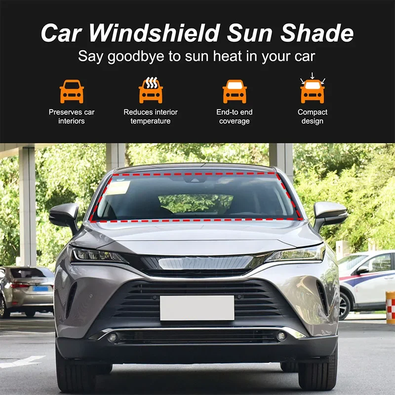 

For Toyota HARRIER 2024 Car Styling Windshield Sunshade Front Window Sun Shade Visor Auto interior Accessories