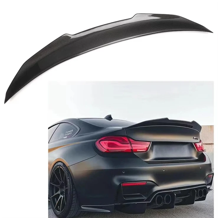 

F82 PSM Style Carbon Fiber Spoiler Lip for 4-Series F82 M4 2014-2018 Hard Top Trunk Rear Spoiler