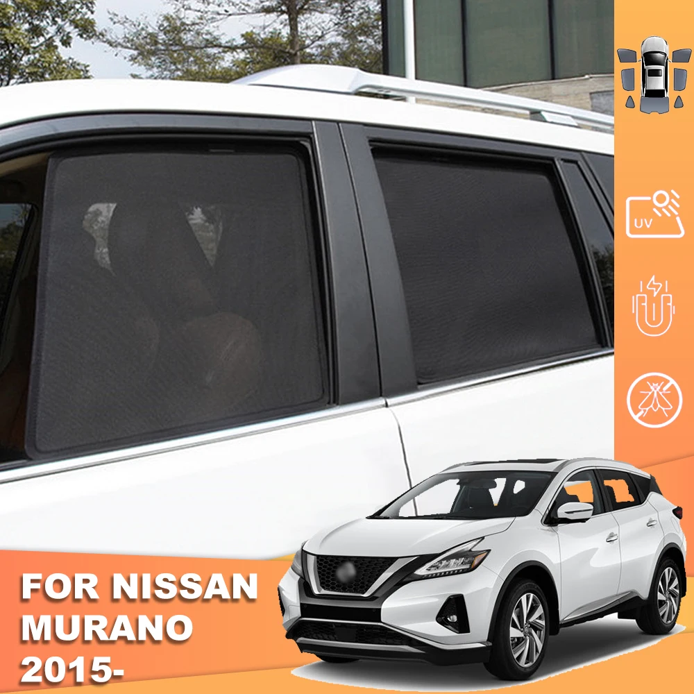 

For Nissan Murano Z52 2015-2024 Magnetic Car Sunshade Visor Front Windshield Curtain Cover Rear Side Baby Window Mesh Sun Shade