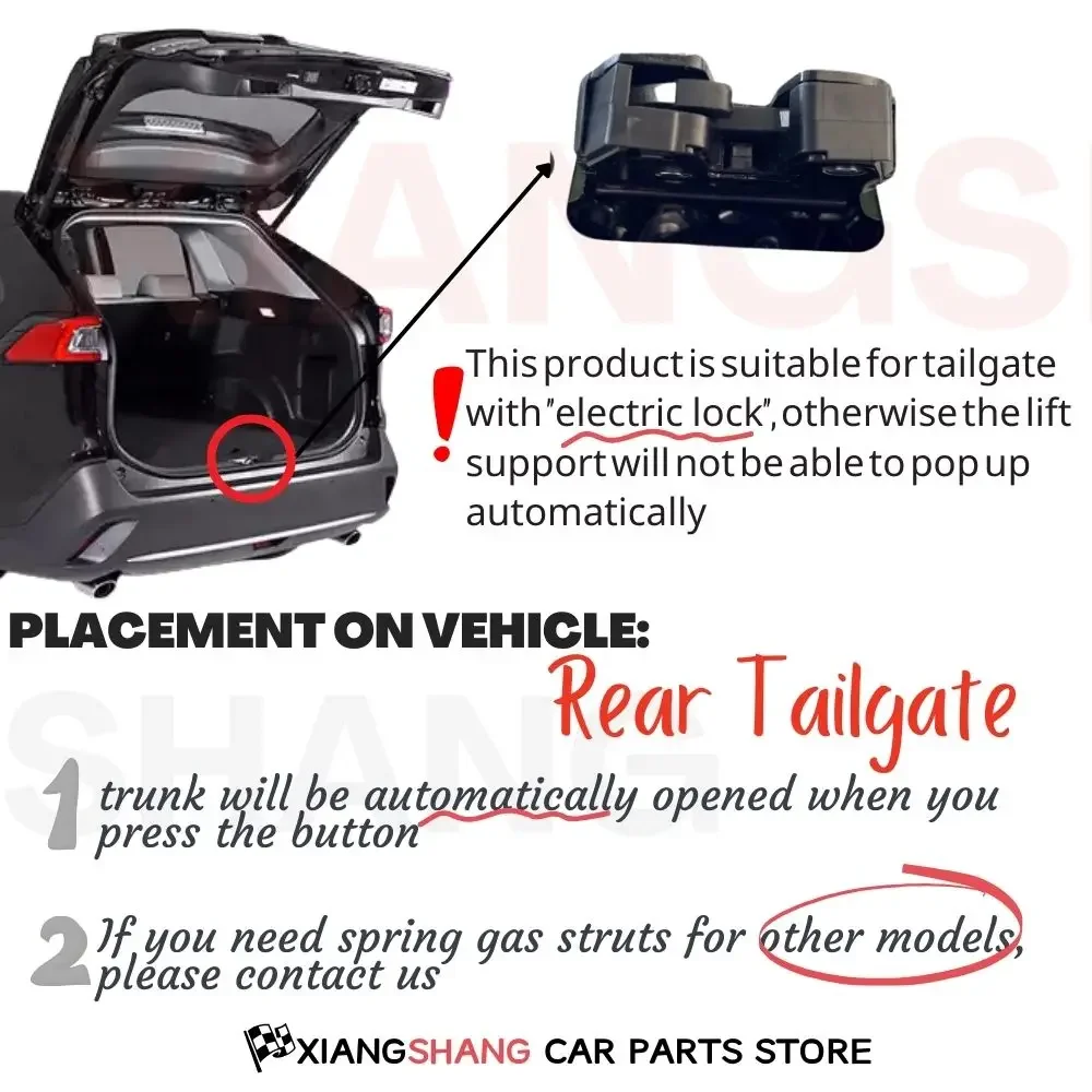 Ammortizzatore posteriore per portellone posteriore 2 pezzi per SEAT LEON Mk3 5F 5-door Estate 2013-2020 con sollevatore a Gas con bagagliaio a molla