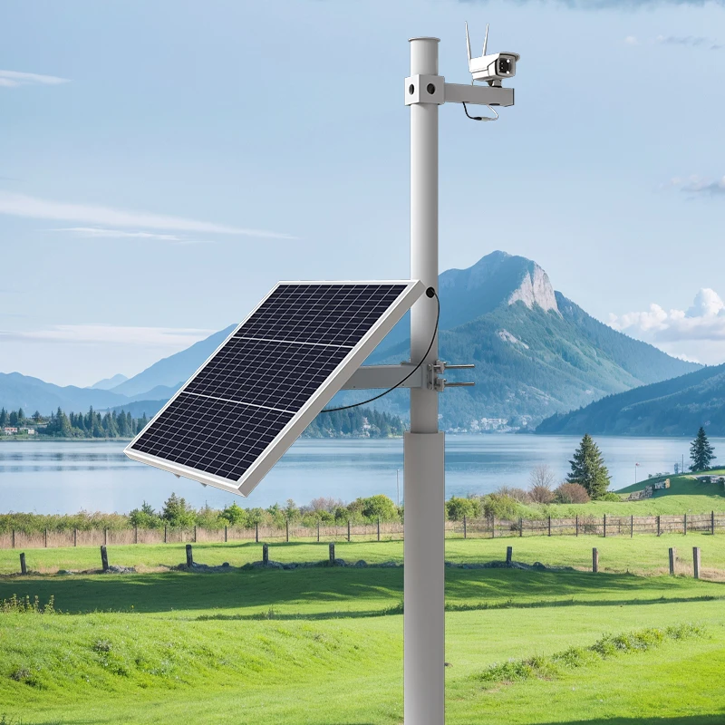 High-Efficiency 12V CCTV Power System 100W Solar Panel 60ah Lithium Ion Battery PWM Controller Solar Kit Outdoor Street Light