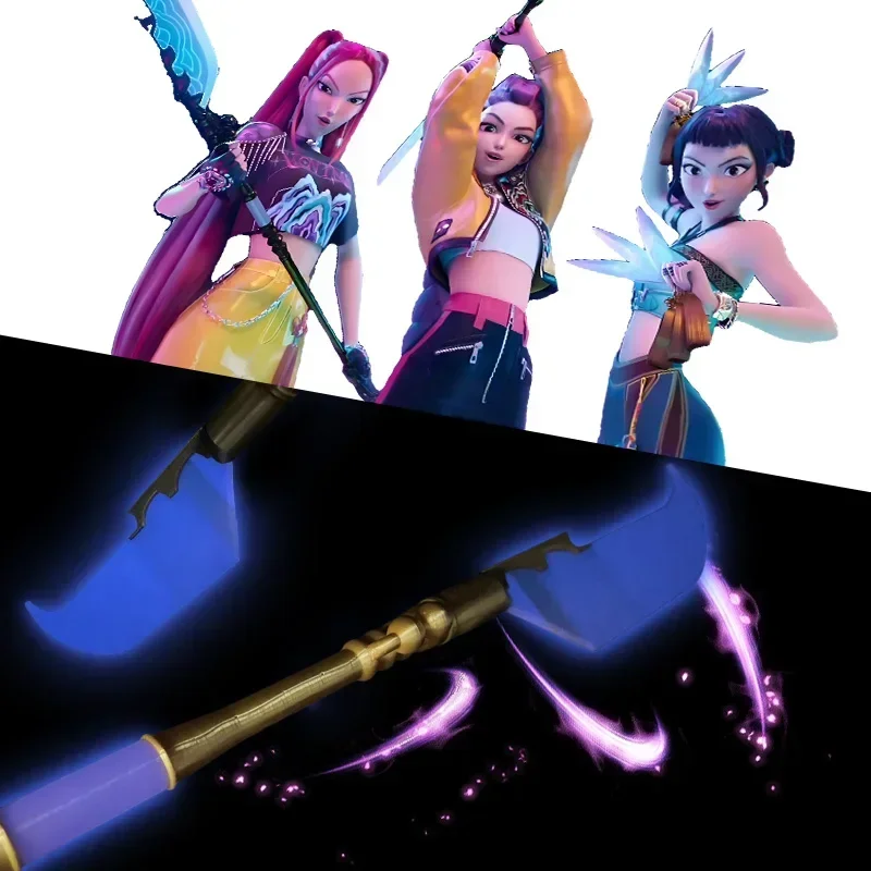 Kpop mira faca adereços roupas demônio roleplay caçadores espada cosplay prop feminino masculino halloween carnaval traje acessórios