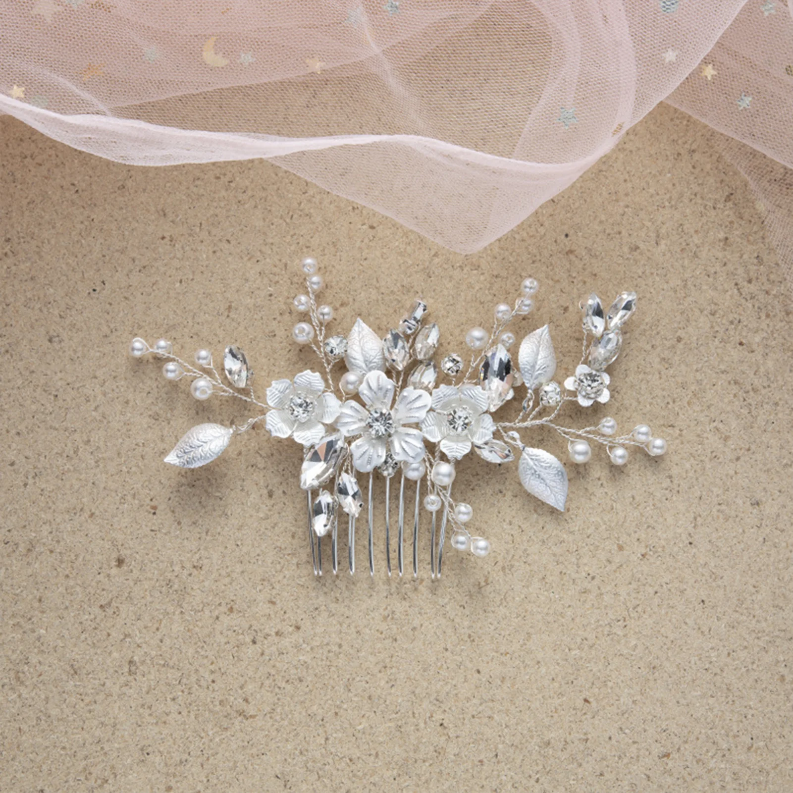

Заколки для волос ручной работы с кристаллами в виде цветов, свадебные заколки, аксессуары для волос для женщин, головной убор для невесты, украшения для подружек невесты