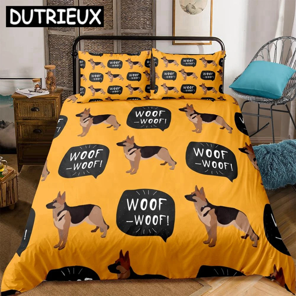 

Bedding Set Shepherd Dog Duvet Cover For Kids Set Bedclothes With Pillowcase Cartoon Pattern Bed Set Home Textiles