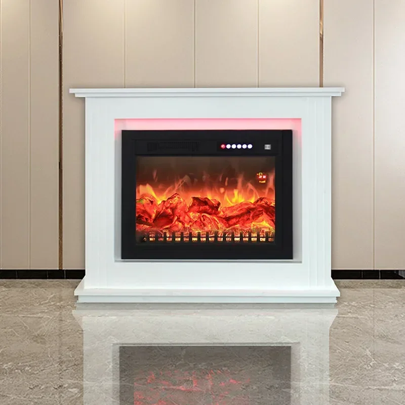 Electronic fireplace decoration household simulation flame wall-mounted embedded TV cabinet