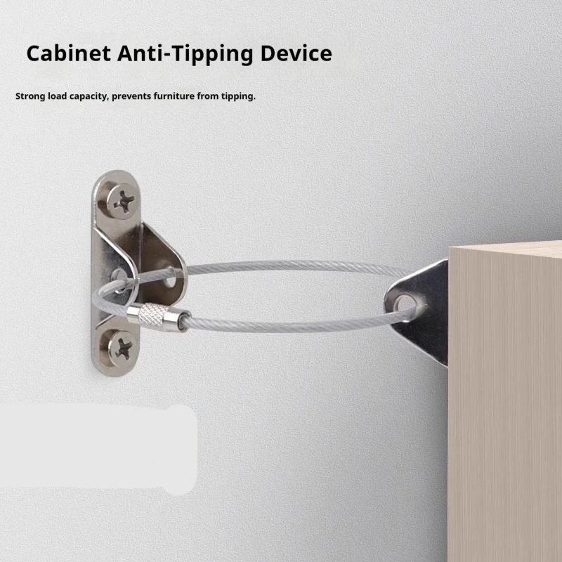 4PCS Anti Toppling Fasteners Cabinets Tables Bookshelves Anti Shaking Furniture Anti Toppling Fasteners No Drilling Required