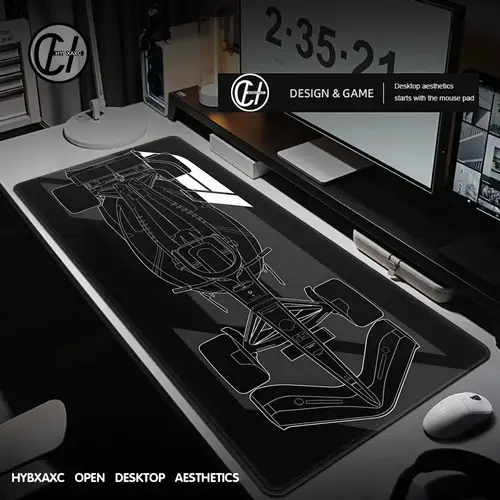 Imagen 2 del producto Alfombrilla de ratón Xxl para coche de carreras, alfombrilla de ratón de 90x40 F1, armario de jugador de Anime, alfombrilla de escritorio para ordenador, accesorios de oficina, alfombrillas para teclado y juegos