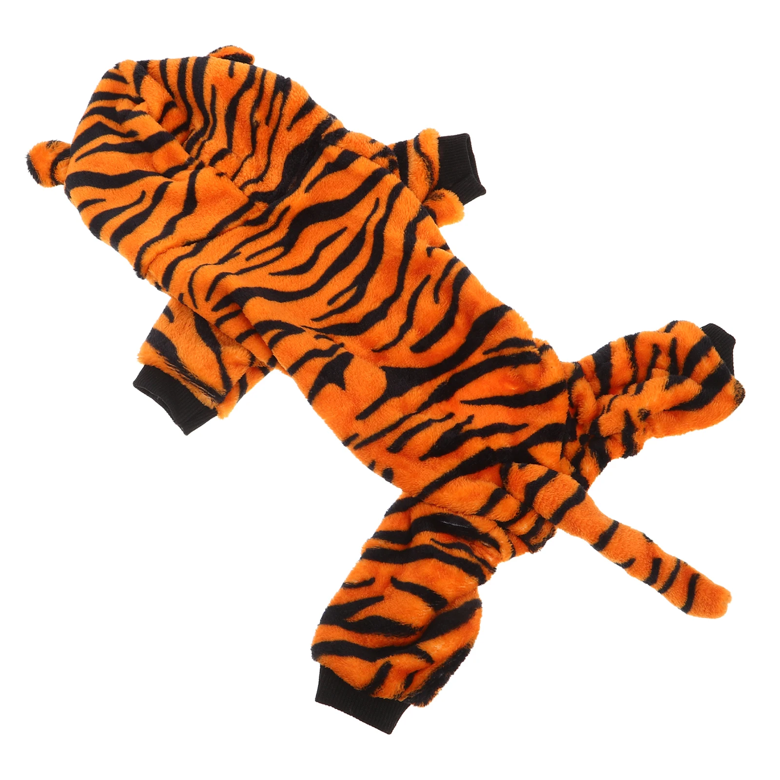 Dogs Tiger Costume For Medium Sized Dogs Halloween Cat Tiger Costumes Pet Hoodie Outfits For Winter Christmas Party Photo Props