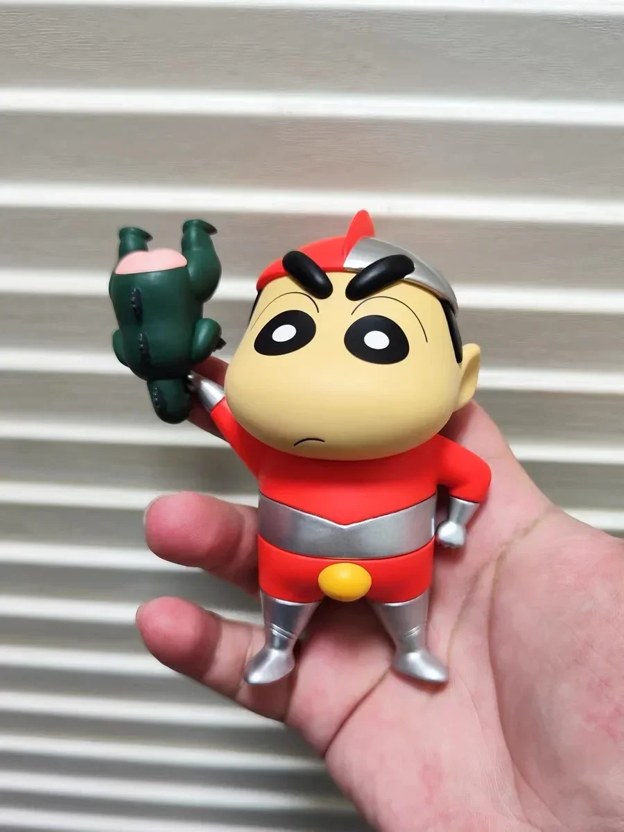 

Original Cartoon Character Crayon Shin-Chan Limited Edition - Justice And Peace / Furinkazan 12cm Anime Figure Model Doll Gift