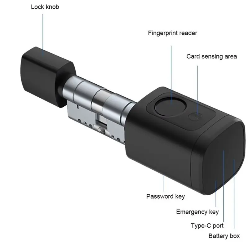 AS60-Fingerprint Door Lock Intelligent Fingerprint Door Lock Offices Security Door Lock Intelligent Door Lock