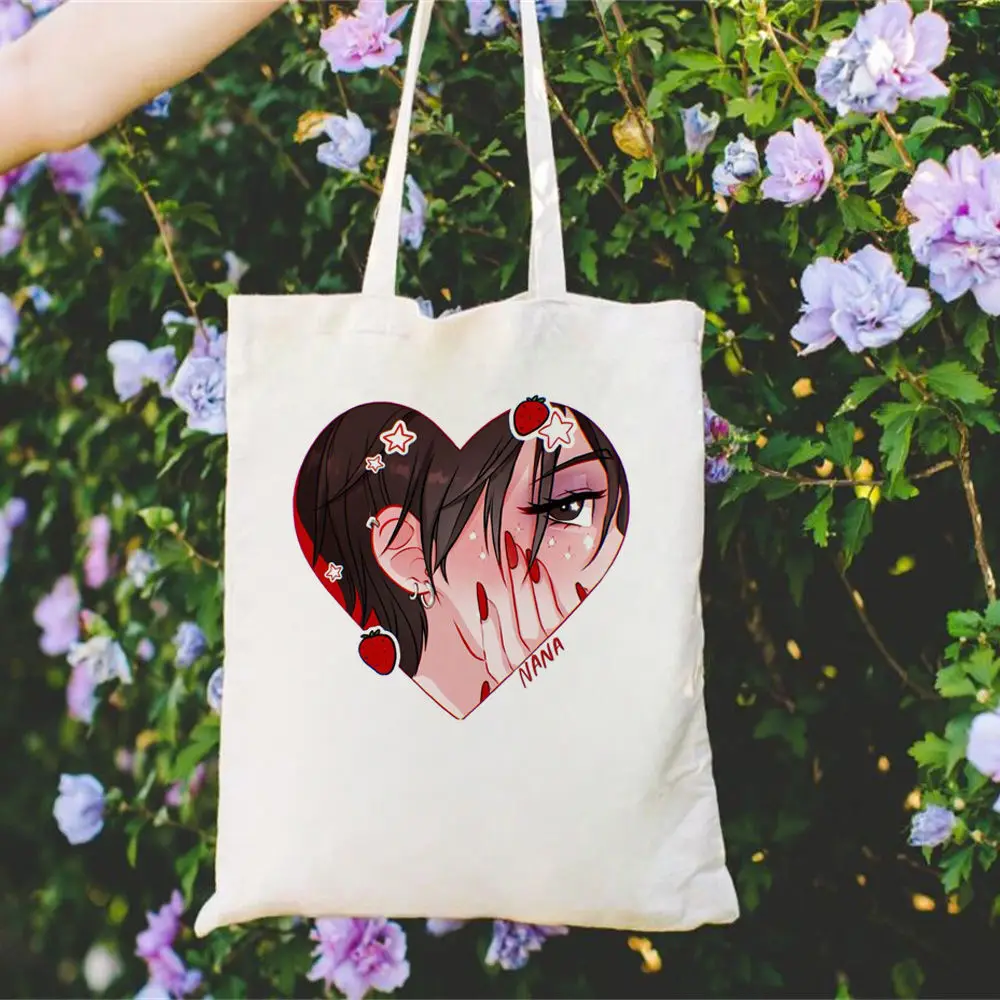 Nana Anime Eco Friendly Multipurpose Wholesale Sustainable Custom College Unique Pattern Shopping Bag Reusable Library Travel