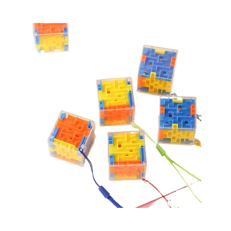 Quebra-cabeça de cubo giratório labirinto 3D para crianças, brinquedo educacional de provocadores de cérebro, lembranças de festa de aniversário, stuffers de pinata, pacote com 5