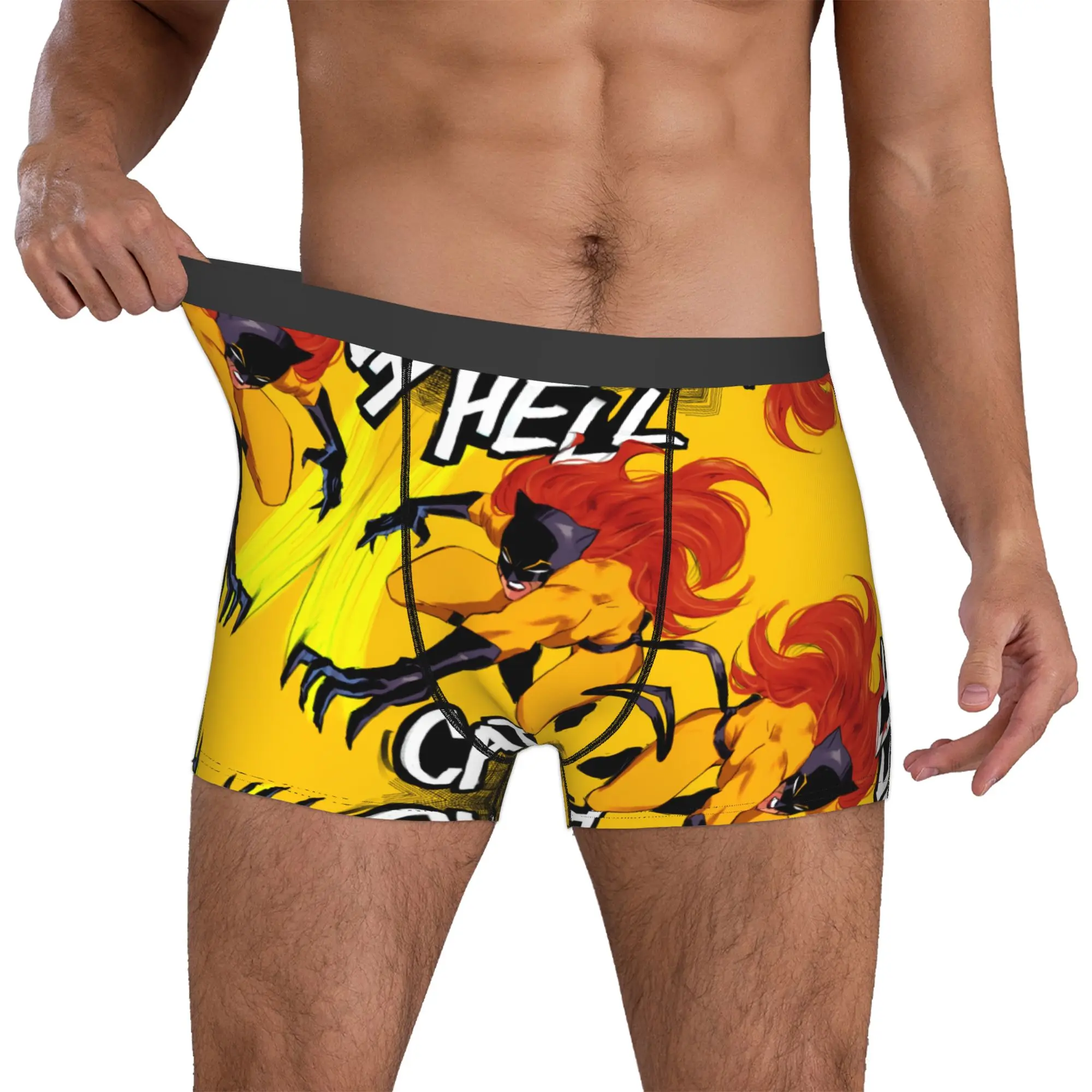 

Custom H-Hellcats Underwear Male Print Superhero Boxer Briefs Shorts Panties Breathable Underpants