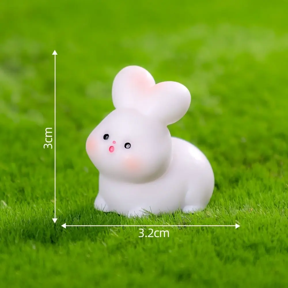 

Cute Kiss on Face Animals Figurines Rabbit Cat Frog Resin Crafts Mini Animals Ornament DIY Cartoon Micro Landscape Decoration