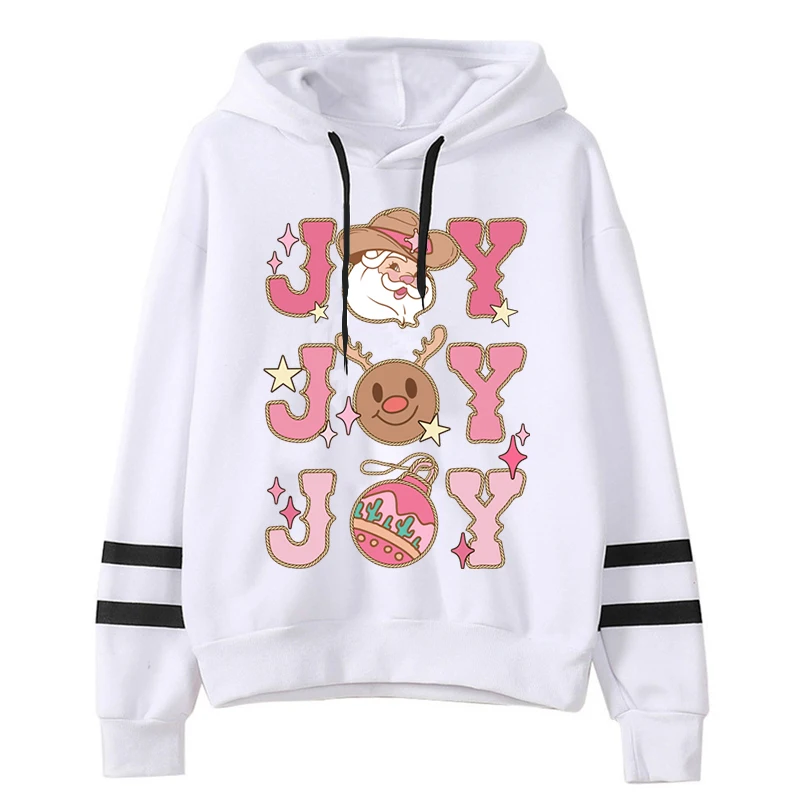 Western Joy Christmas Sweatshirt Hoodie Unisex Cowboy Hat Santa Christmas Gift Pullover Hoodie Christmas Cartoon Classic Hoodies