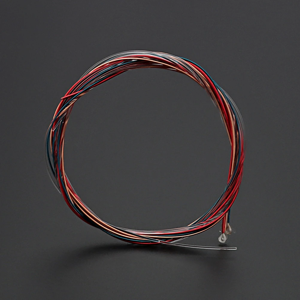 

6pcs Durable Metal Guitar Strings Replacement For Acoustic Folk Guitar Universal Accessories Resonant Clear Sound String Parts