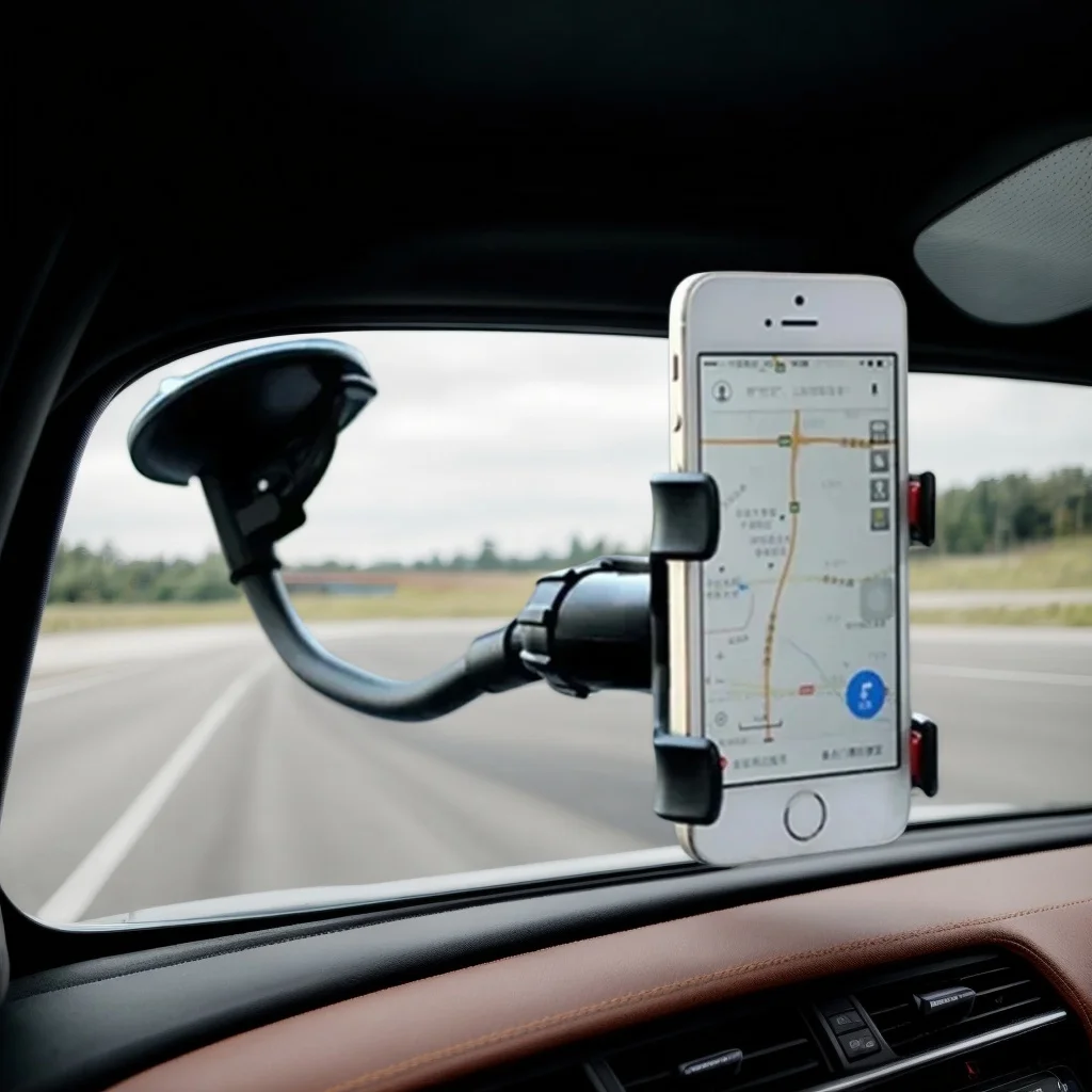 

Универсальный 360° ° Вращающийся автомобильный держатель для телефона — крепление на лобовое стекло/приборной панели для GPS и смартфонов (аксессуары для авто)