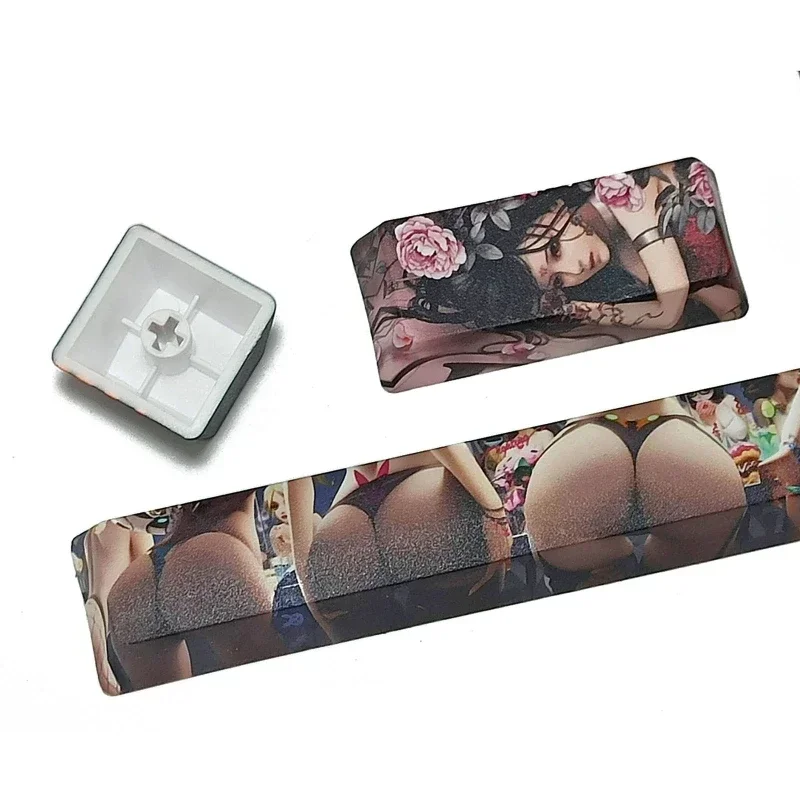 

Колпачки для клавиш в стиле аниме Butt Sexy Artisan Keycap 6,25U SpaceBar колпачки для клавиш PBT ESC ENTER OEM профиль колпачки для клавиш для механической клавиатуры подарки