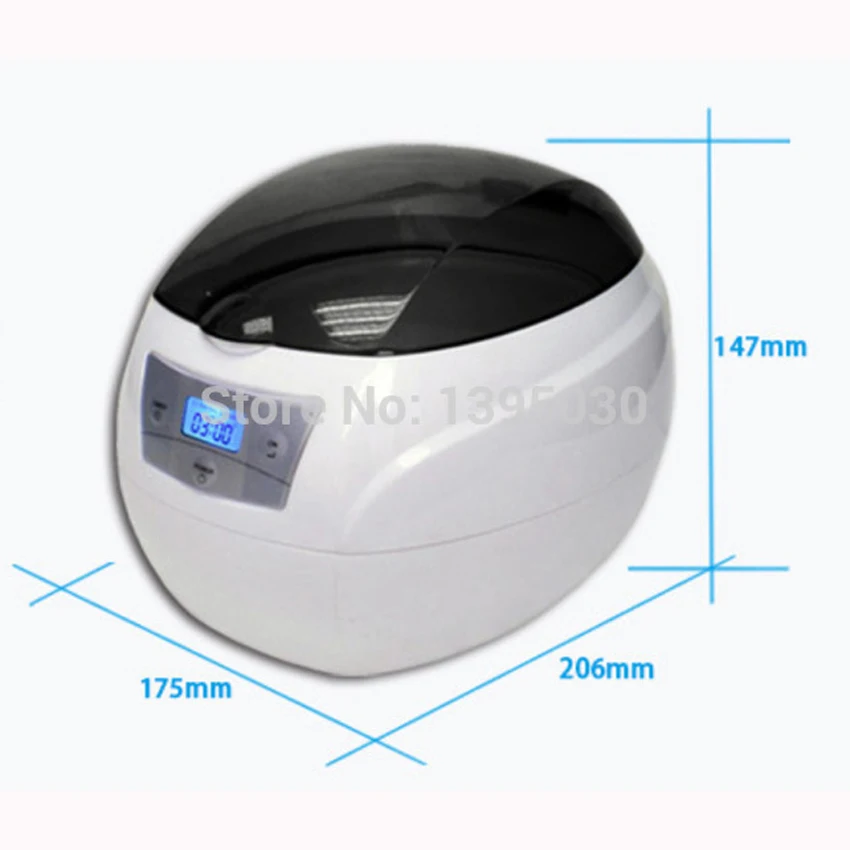 1PC Digital JP-900S 110/220V Ultrasonic Cleaner Jewelry Bath Display Household 750ml 50W LED Lighting