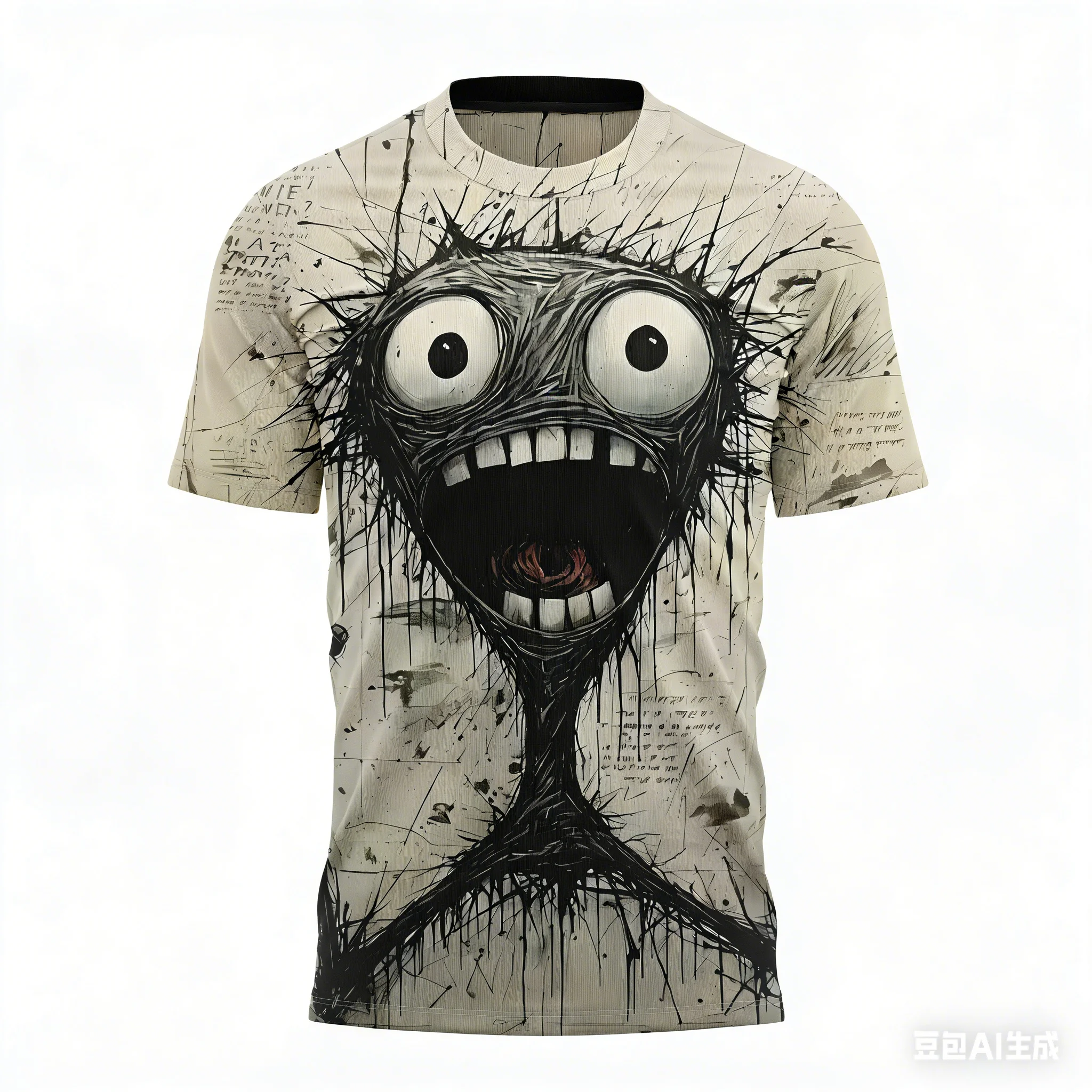 

Men's Kids Summer 3D Print Anime Horror Comics Punk Style Round Neck Short Sleeve Man Sportswear Casual Breathable T-shirt Tops