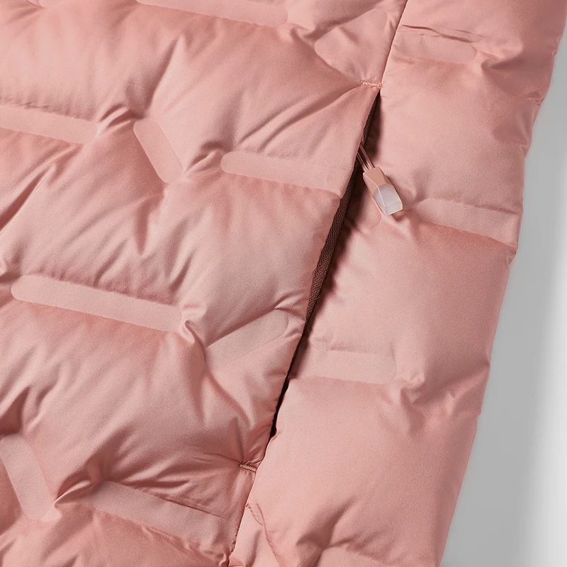 JNLN Winter Warm Down Jacket Women Hiking Camping Climbing Trekking Graphene Lining Coat Duck Down Lightweight Padding Jackets - Image 4