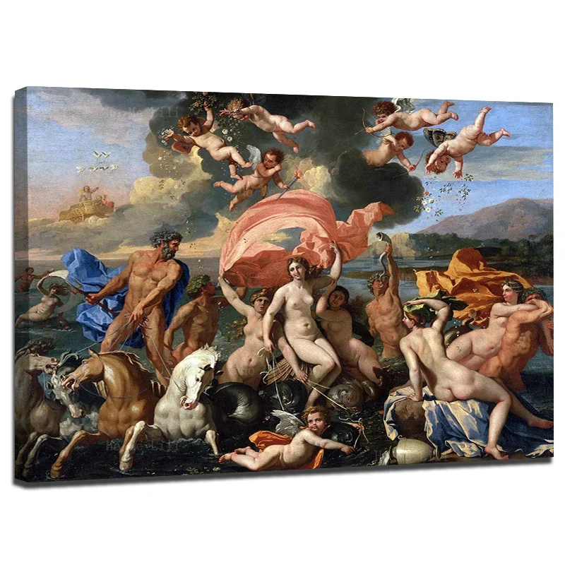 Jupiter Chariot Between Justice And Piety The Birth Of Venus Greek Mythology Canvas Wall Art By Ho Me Lili For Home Decor