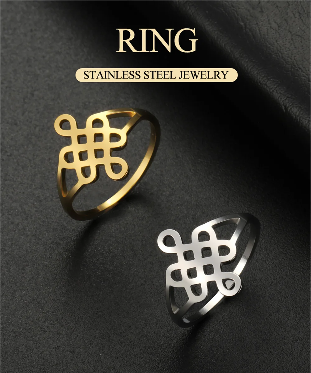 Dawapara Trinity Celtics Knotenring, irisches Liebesherz, Freundschaftsversprechen, Verlobungsring, Ehering aus Edelstahl – Detail 1