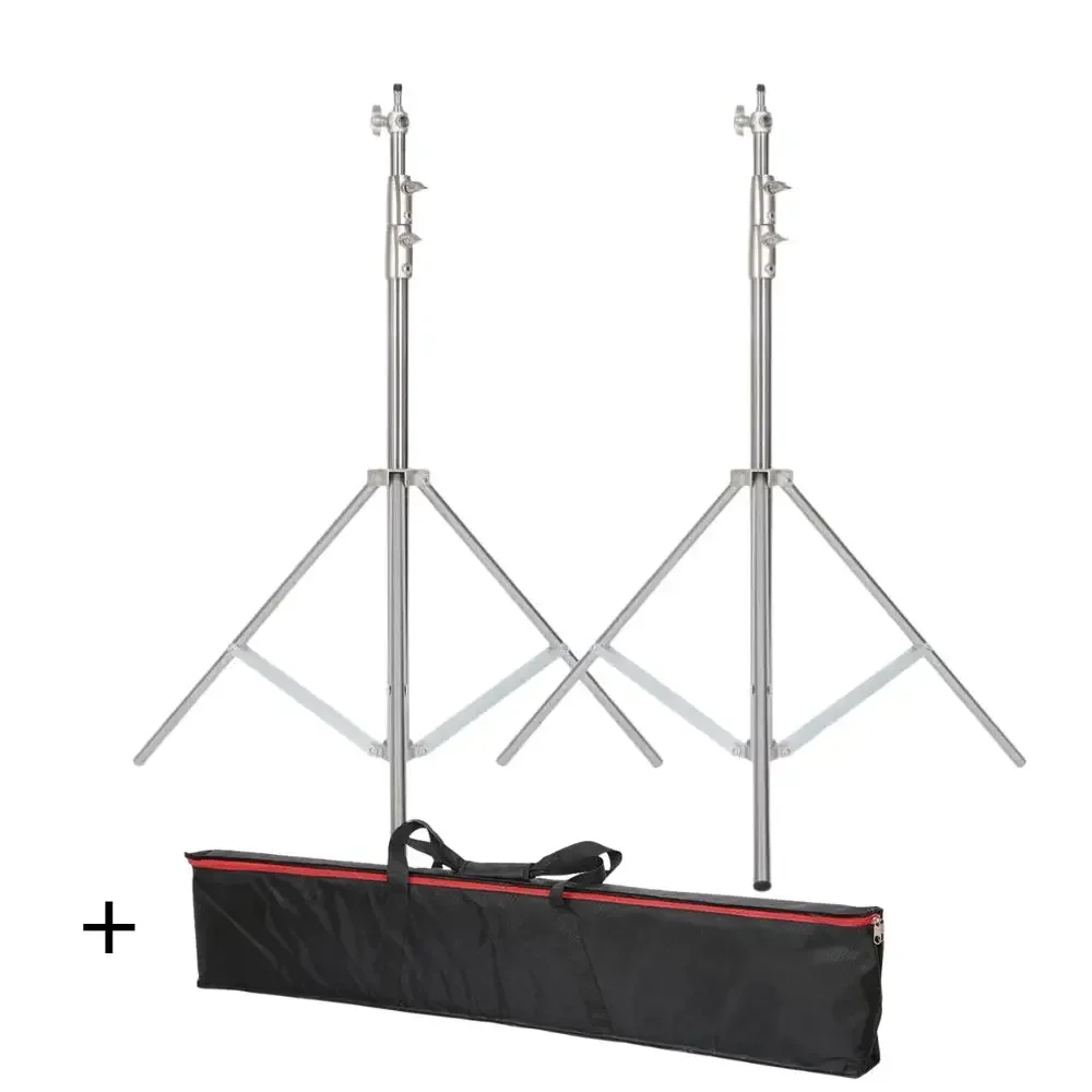 

SH 2.9m Light Stand With Stainless Steel Kit Cross Arm With Weight Bag Photo Studio Accessories Extension Telescopic Rod 2.49M