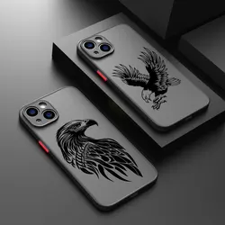 Eagle Fasion Engine Matte Case For iPhone 15 14 13 12 11 Pro Max Plus 13 Mini X XR XS MAX 8 7 Plus 6 6S Hard PC Cover Shell