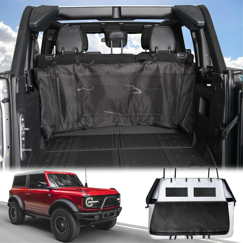 Soft Top Window Storage Bag for Ford Bronco Accessories 2021 2022 2023 2024 4 Door Plush Multi-Layer Protection Bags Prevent