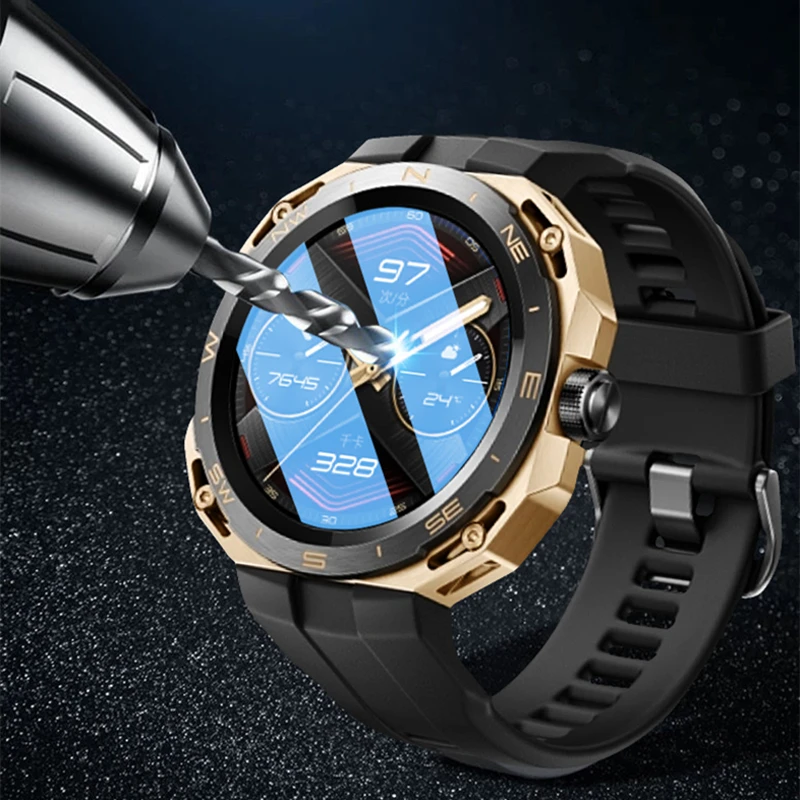 Protector de pantalla GT CYBER de vidrio templado para Huawei Watch GT Cyber HD, película protectora de cubierta completa antiarañazos, 5-1 Uds., novedad de 2023