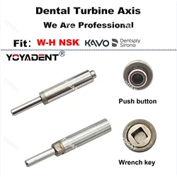 YOYADENT 5Pcs Dental Turbine Spindle Top Grade Push Button/Wrench Key Axis Wrench Shaft For NSK KAVO Sirona High-speed Handpiece