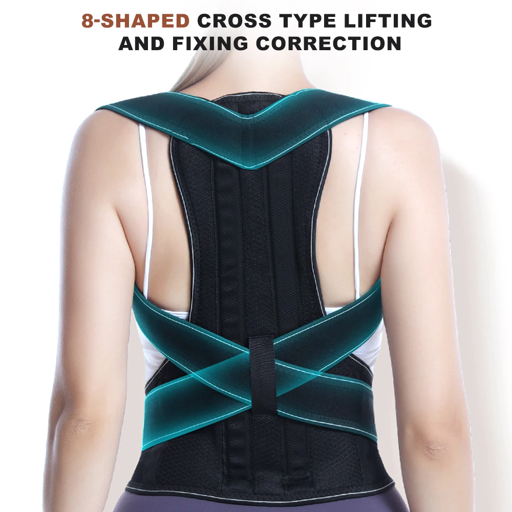 Professional Posture Corrector - 3-in-1 Adjustable Back Brace for Men & Women,Upper/Lower Back,Abdomen Support & Hump Correction