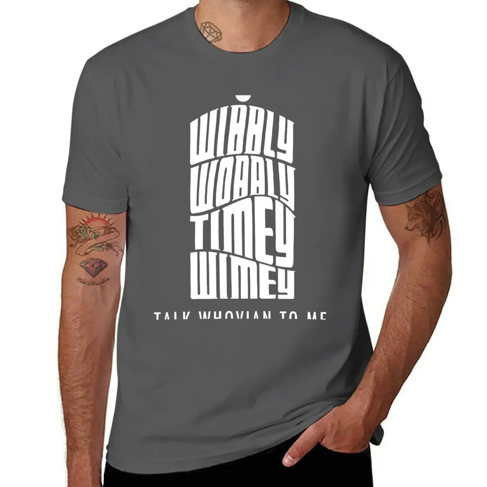 Talk Whovian To Me T-Shirt summer top kawaii clothes men clothing