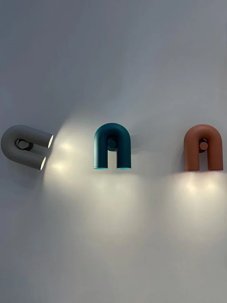 

U-shaped Wall Lamp Background Beside Sconce Light Nordic Lighting Living Room Corridor