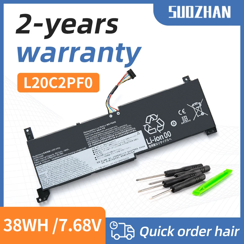 

SUOZHAN L20C2PF0 L20L2PF0 L20M2PF0 L20L3PF0 L20C3PF0 L20M3PF0 Battery For Lenovo IdeaPad 3-14ALC6 Gen 6 V14 V15 V17 G2 ITL