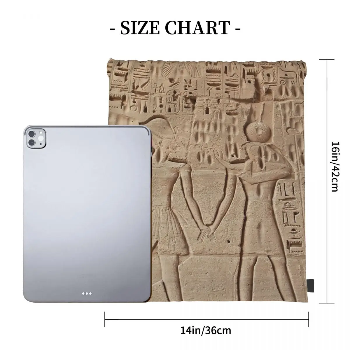 象形文字バックパック多機能ポータブル巾着バンドルポケットスポーツバッグブックバッグ男性女性学校