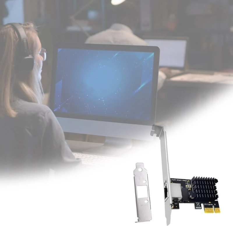 PCIe 네트워크 카드 RJ45 기가비트 이더넷 네트워킹 어댑터가 지원
