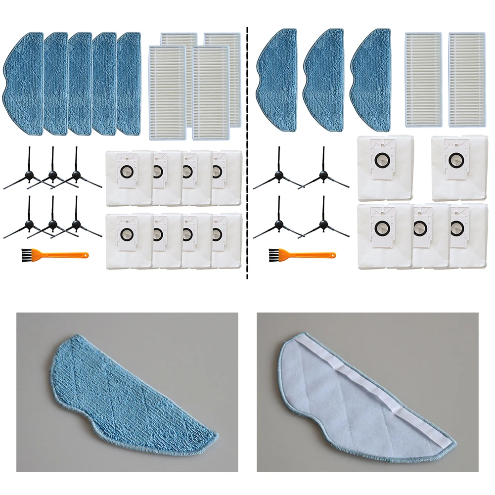 

Для EZVIZ RE4 Plus/RE5 Plus фильтрующая швабра, тканевый мешок для пыли, комплект боковых щеток, пылесос, аксессуары для бытовой техники