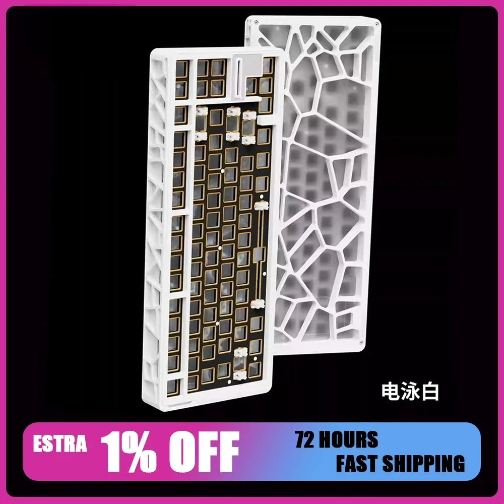 

MMD AR80 Hollow Out Keyboard Shell Aluminum Alloy Shell Keyboard Kit Compatible with Wooting 80HE PC Accessories Keyboard Kits