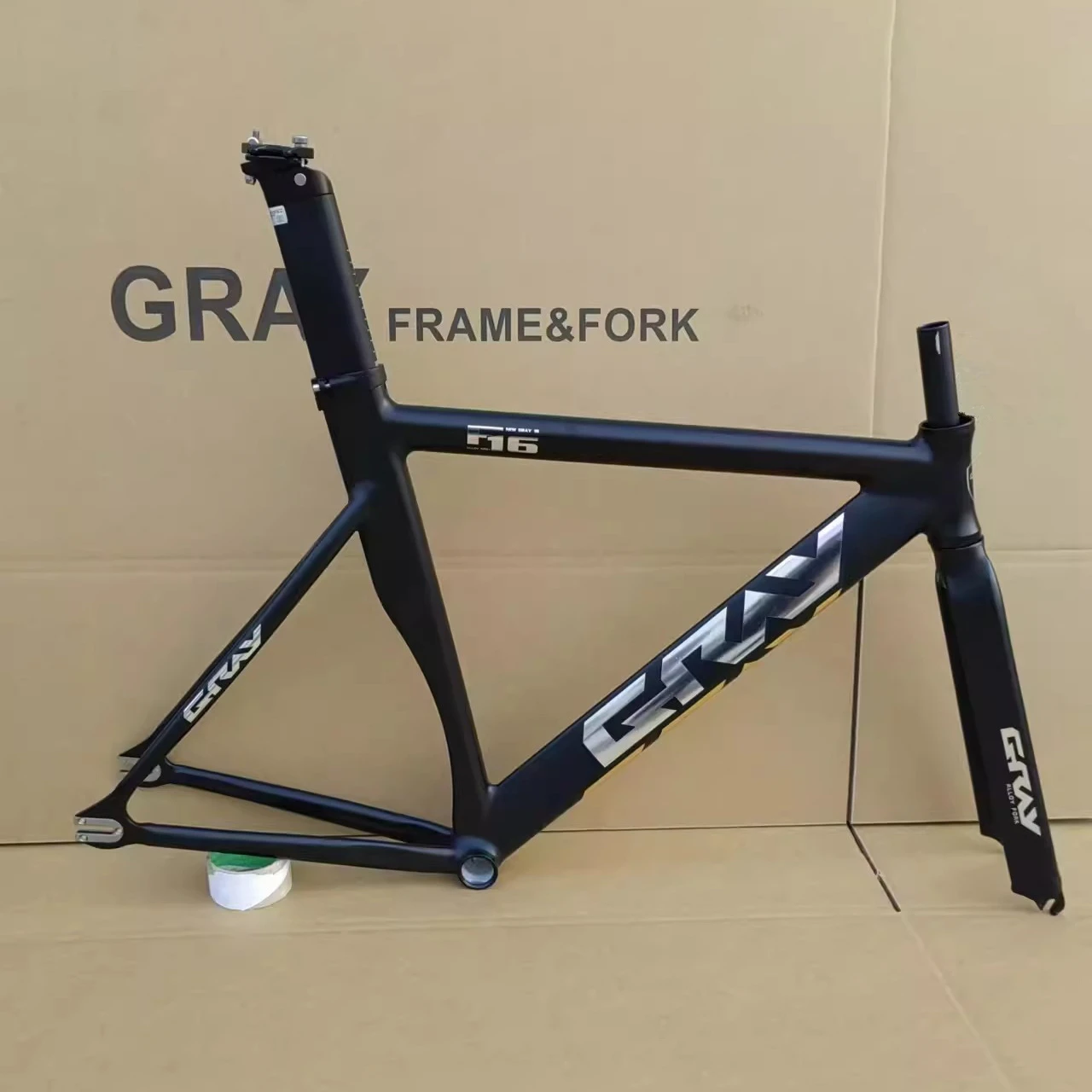 GRAY F16 Fixed Gear Bike Frame Aluminum Alloy Material Single Speed Bicycle Frameset Racing Cycling Parts