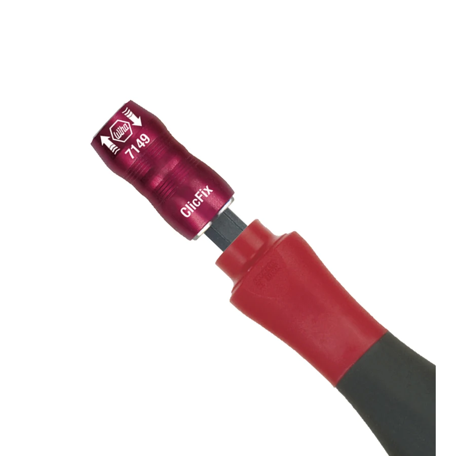 Imagem -05 - Wiha-chave Magnética Forte Chave Magnética com Acabamento Suave®punho Antiderrapante da Chave de Fenda Suporte do Bocado Guardando os Parafusos e os Parafusos No. 25874