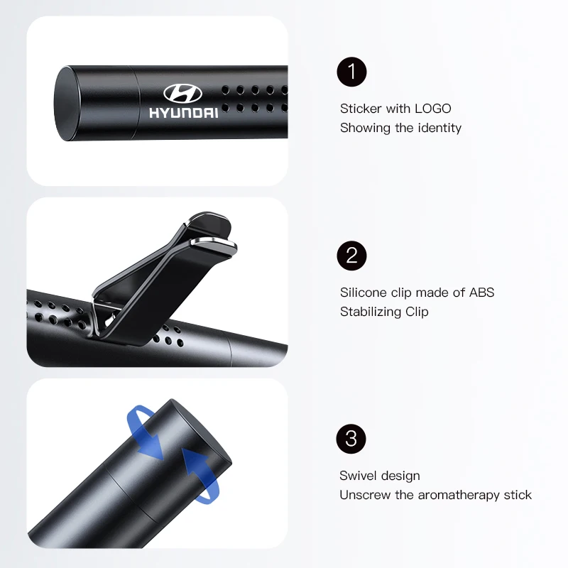 سيارة تنفيس العطور كليب الداخلية دائم العطر الناشر لشركة هيونداي جينيسيس N-LINE I10 I20 I30 I40 IX20 IX35 كونا جيتز فيلوست