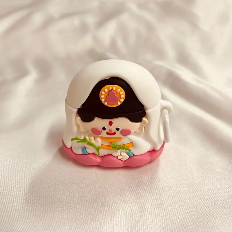 Cute Cartoon Buddha Bodhisattva for AirPods Protective Case AirPods2 Wireless Bluetooth Headset Cover AirPods3 Creative AirPods1